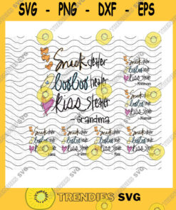 Family SVG Personalized Snack Dealer Booboo Healer Kiss Stealer Grandma SvgCustom NameSnack Sticking Plaster Heart SvgCricut Svgpngpdfdxfeps