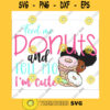 Feed me donuts and tell me im cute svg Peekaboo girl with puff afro ponytails svg Cute black African American kids Svg Png cut file CricuT