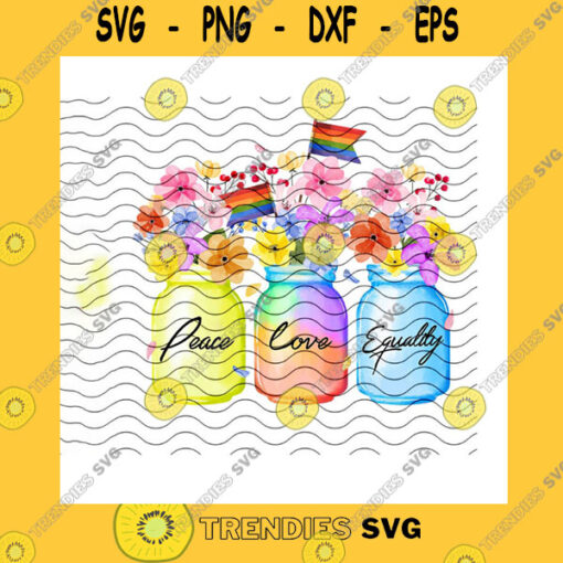 Flower SVG Peace Love Equality PngLgbt Flower PngRainbow Flag PngGay Pride PngLgbt Community PngFlower VaseRainbow LesbianPng Sublimation Print