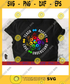 Funny SVG Autism Svg Autism AwarenessTeacher Svg Teach Accept Understand Love Svg Personalized Gifts Svg Dxf Png Eps Pdf