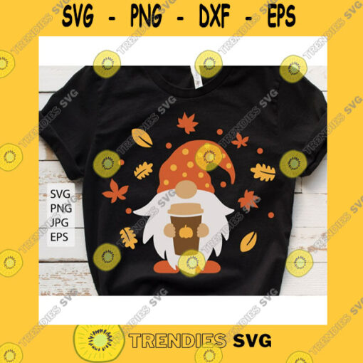 Funny SVG Autumn Gnome Svg Fall Gnome Svg Gnome Svg Gnome With Pumpkin Spice Leaves Falling Svg Thanksgiving Gnome Svg Hello Fall Gnome Cut File