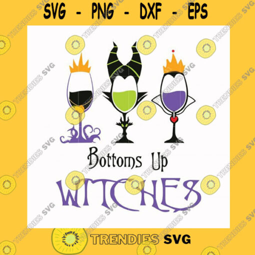 Funny SVG Bottoms Up Witches Svg Png Dxf Eps File