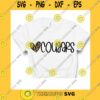 Funny SVG Cougars Heart Love Leopard Mascot Svg Digital Cut File Png