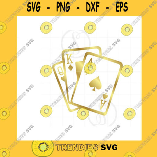 Funny SVG Gold Playing Cards Svg Gold Playing Cards Clipart Playing Cards Cut File For Cricut Playing Cards File Svg Jpg Eps Png Sc561G