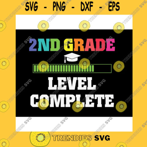 Funny SVG Graduation 2Nd Grade Level Complete Svg Png Eps