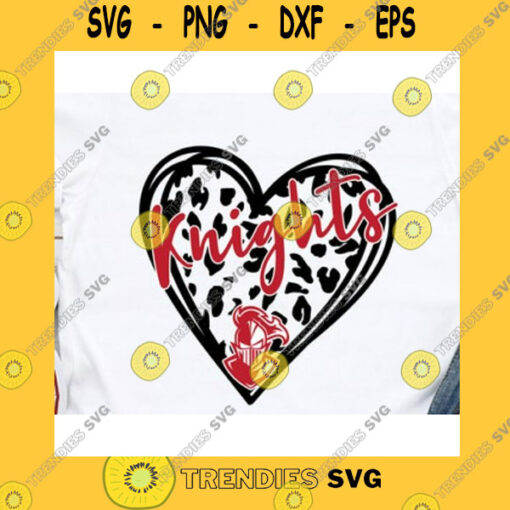 Funny SVG Knights Svg Leopard Heart Svg Knights Sublimation Design Leopard Tshirt Cut Design