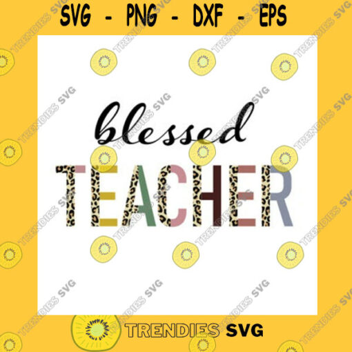 Funny SVG Leopard And Boho Teacher Svg Png Half Leopard Teacher Png Svg Blessed Teacher Leopard Svg Teacher Life Leopard Svg Leopard Cheetah Print