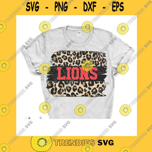 Funny SVG Lions Leopard Splat Mascot Svg Digital Cut File Png