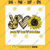 Funny SVG Peace Love Sunshine Svg Sunflower Svg Peace Love Svg Hand Peace Sign Svg Hand Drawn Heart Svg Svg For Cricut Silhouette Png Dxf