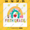 Funny SVG Rainbow Fifth Grade Png Rainbow 5Th Grade Png Half Leopard Cheetah Print Rainbow 5Th Grade Png 5Th Grade Png Fifth Grade Png First Day