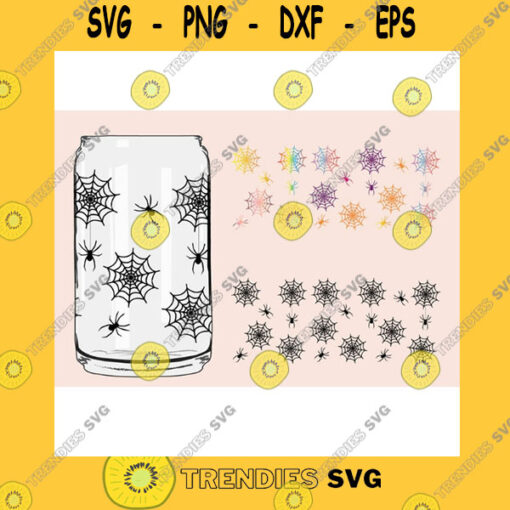 Funny SVG Spider Web Glass Wrap Svg Png Can Glass Wrap Coffee Glass Wrap Svg 16Oz Full Wrap Svg Can Glass Svg Spider Coffee Glass Spider Can Svg