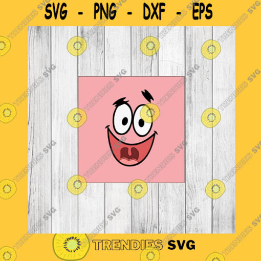 Funny SVG Starfish Face Svg Png Instant