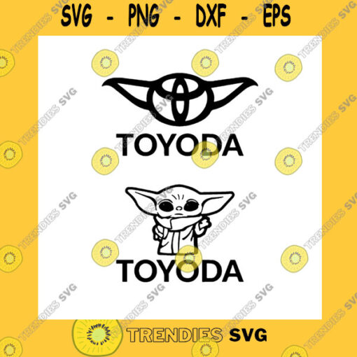 Funny SVG Toyoda Svg Toyoda Car Logo Svg Baby Yoda Svg Toyoda Svg Design