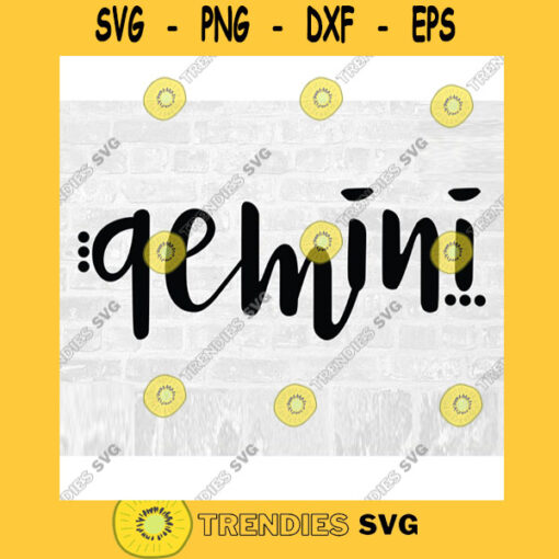 Gemini SVG Commercial Use SVG Zodiac Svg Astrology Svg Printable Sticker