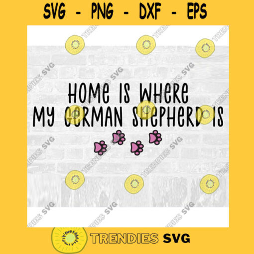 German Shepherd SVG Dog Breed Svg Paw Print SVG Commercial Use Svg Dog Breed Stickers Svg