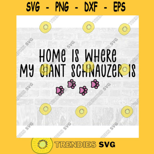 Giant Schnauzer SVG Dog Breed Svg Paw Print SVG Commercial Use Svg Dog Breed Stickers Svg