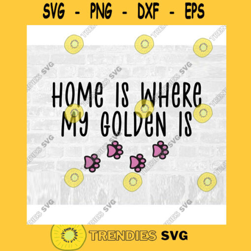 Golden Retriever SVG Dog Breed Svg Paw Print SVG Commercial Use Svg Dog Breed Stickers Svg