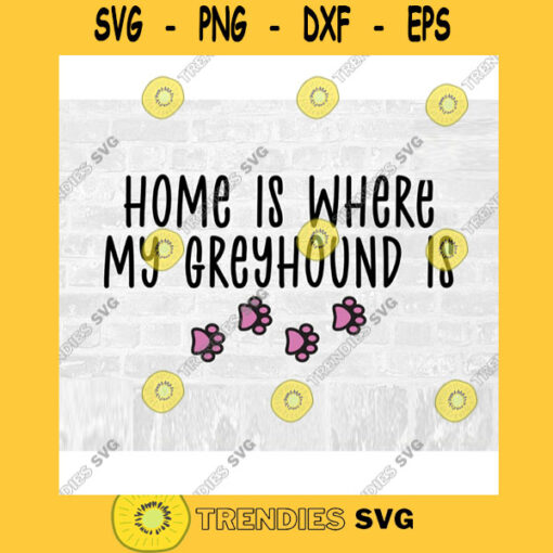 Greyhound SVG Dog Breed Svg Paw Print SVG Commercial Use Svg Dog Breed Stickers Svg