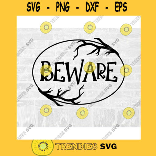 Halloween Doormat SVG Beware SVG Wreath SVG Commercial Use Printable Sticker