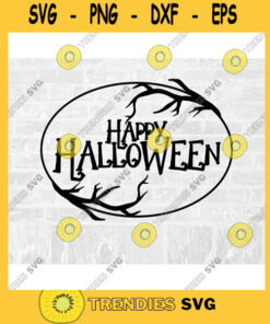 Halloween Doormat SVG Happy Halloween SVG Wreath SVG Commercial Use Printable Sticker
