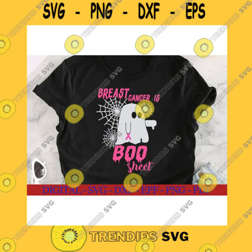 Halloween SVG Breast Cancer Is Boo Sheet Svg Funny Boo Svg Halloween Breast Cancer Awareness Svg Ghost Svg Halloween Awareness Svg Dxf Png Eps Pdf