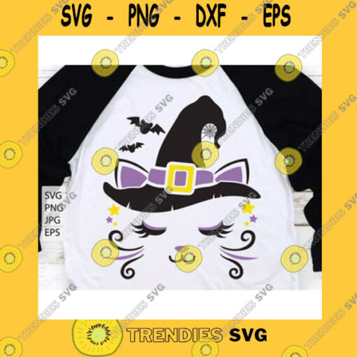 Halloween SVG Cat Witch Svg Cute Cat Halloween Svg Girl Cat With Witch Hat Svg Cat With Halloween Hat Svg Girls Monogram Svg Fall Cat Svg File