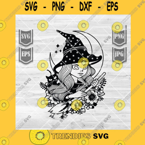 Halloween SVG Cute Witch Svg Baby Witch Svg Witch Svg Halloween Svg Halloween Png Witch Png Witch Clipart Witch Cutfile Halloween Cutfiles