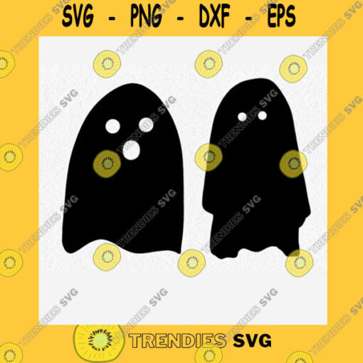 Halloween SVG Ghosts Svg Cut File Simple Ghost Halloween Bundle Of 2