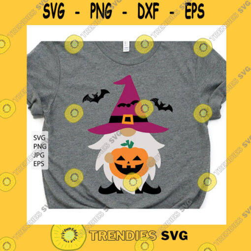 Halloween SVG Halloween Gnome Svg Gnome With Pumpkin Svg Cute Gnome Svg Witch Gnome Svg Pumpkin Gnome Wizard Svg Halloween Shirt Svg Files Png