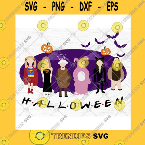 Halloween SVG Halloween Png 2 File Friends Halloween Party Svg File The One With The Halloween Party Dxf Download