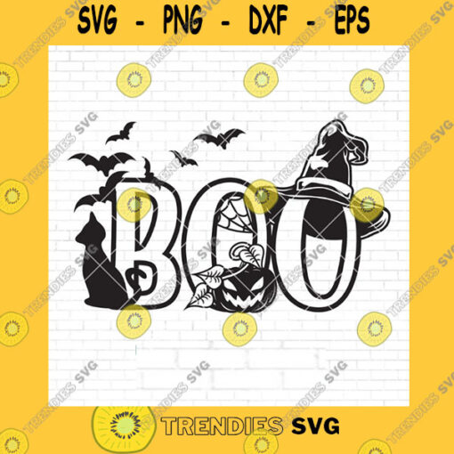 Halloween SVG Halloween Svg Boo Svg File Spider Web Svg Spooky Svg Halloween Shirt Witch Hat Svg Svg File For Cricut And Silhouette Png