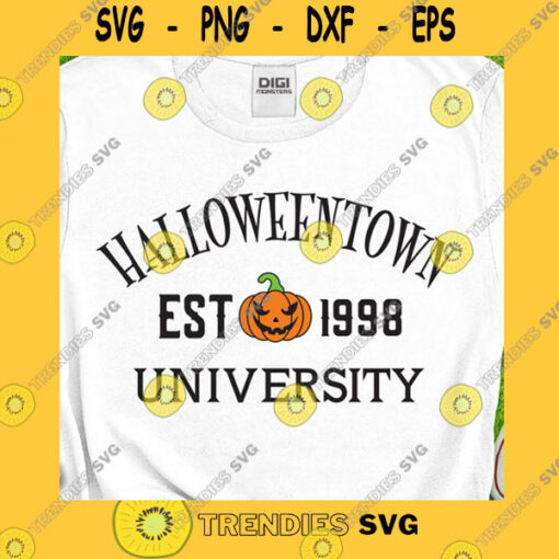 Halloween SVG Halloweentown Svg Halloween Town Svg Halloween University Svg Halloween Shirt University Est 1998 Pumpkin Ghost Svg Png Dxf Cricut