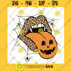 Halloween SVG Leopard Pumpkin Lips Svg Leopard Lips Svg Pumpkin Tongue Svg Halloween Png