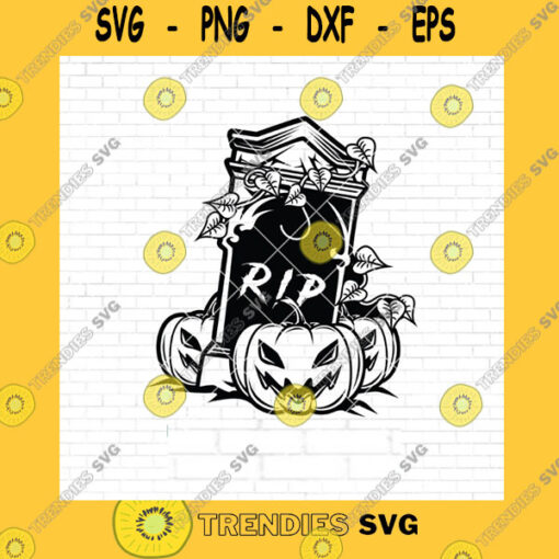 Halloween SVG Scary Pumpking Svg File Rip Svg Halloween Svg Pumpking Svg Halloween Shirt Pumpkin Clipart Halloween Cutting Files Dxf Png Jpg