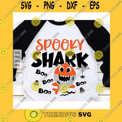 Halloween SVG Spooky Shark Svg Halloween Shark Svg Kids Halloween Shirt Trick Or Treat Cut File Funny Halloween Svg Spooky Funny Kids Svg For Cricut