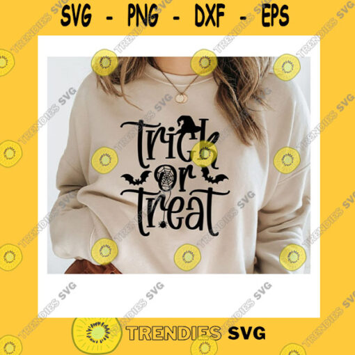 Halloween SVG Trick Or Treat SvgHalloween SvgHalloween Shirt SvgSpooky SvgHalloween Cut FileSvg File For Cricut