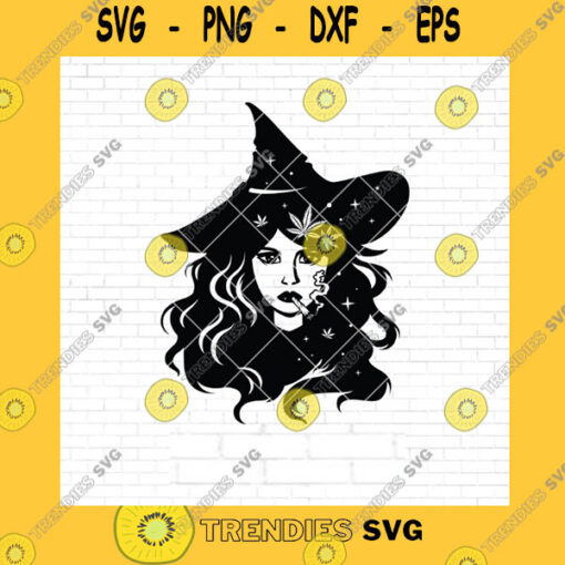 Halloween SVG Witch Smoking Weed Svg Witch Svg Halloween Witch Svg Smoking Cannabis Svg Smoking Joint Svg Smoking Weed Svg Smoking Marijuana