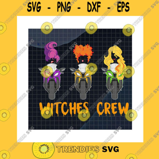 Halloween SVG Witches Crew Motor Riding Halloween PngSanderson Sisters Hocus Pocus PngThree Witches RidingGift For Racing GirlPng Sublimation Print