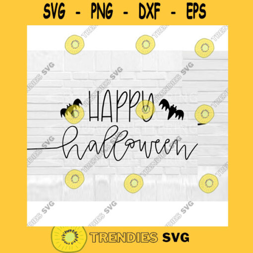 Happy Halloween SVG Halloween svg Fall SVG bats svg fall halloween fall cut file svg png