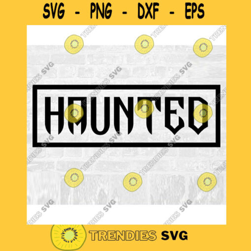 Haunted Cut File Haunted SVG Haunted House Svg Haunted House Sign Svg Haunted Sticker Svg Haunted PNG Commercial Use Svg
