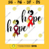 Hope cancer red Ribbon svg Cardiovascular Disease African American africa png cancer svg Multiple myeloma sickle cell awareness month