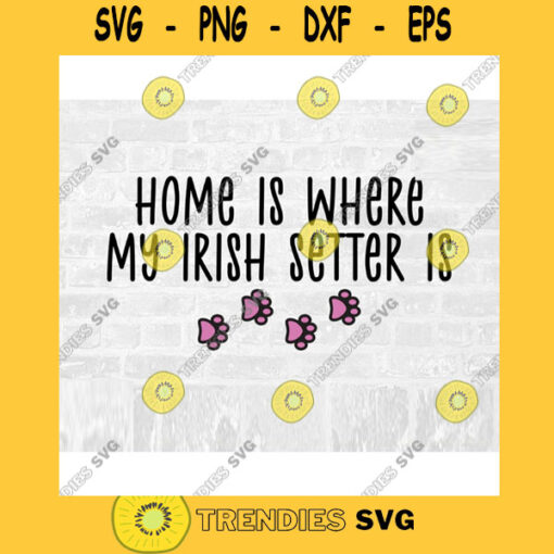 Irish Setter SVG Dog Breed Svg Paw Print SVG Commercial Use Svg Dog Breed Stickers Svg