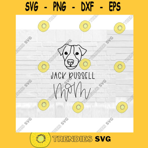 Jack Russel Mom SVG Dog Mom SVG Jack Russel svg Hand Lettered SVG Dog svg files for Cricut svg png