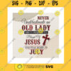 Jesus SVG Never Underestimate An Old Lady Who Is Covered By The Blood Of Jesus Was Born In September Svg Christian Cross Cricut Svgpngpdfdxfeps