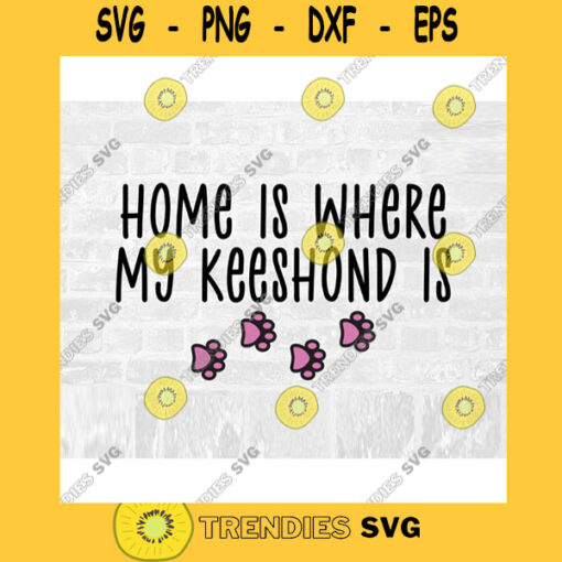 Keeshond SVG Dog Breed Svg Paw Print SVG Commercial Use Svg Dog Breed Stickers Svg