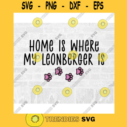 Leonberger SVG Dog Breed Svg Paw Print SVG Commercial Use Svg Dog Breed Stickers Svg