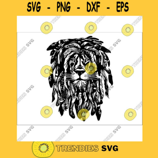 Lions lions with locs Lion svgLion head svgInstant DownloadSVG PNG EPS dxf jpg digital download