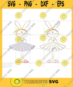 Love SVG Ballerina Rabbit Bunny