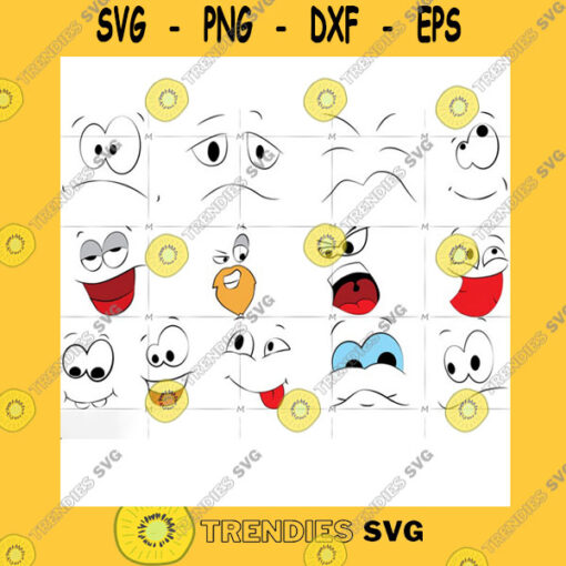 Love SVG Expressive Faces Smile