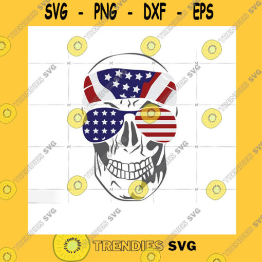 Love SVG Patriotic Skull Patriotic